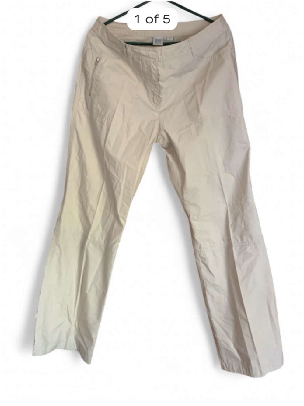 City DKNYLightweight Casual cargo khaki Pants sz 10